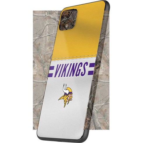 NFL Minnesota Vikings White Striped Google Pixel 4 XL Skin